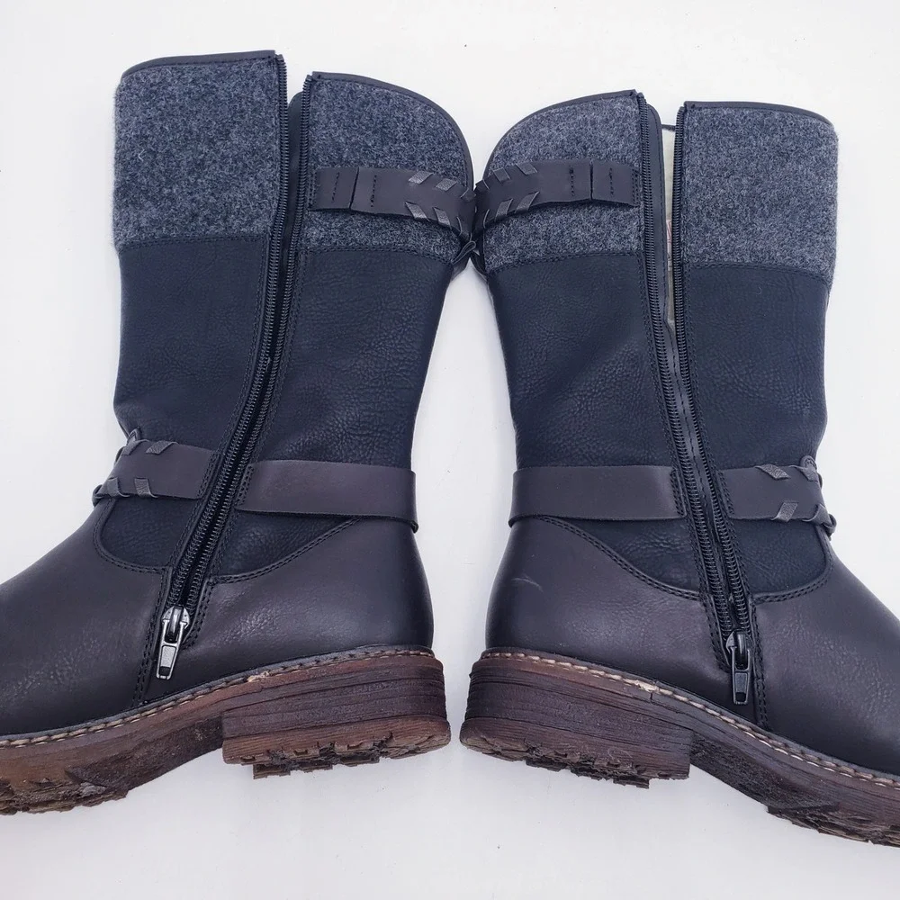 Rieker Dominika 79 Mid‎ Calf Shearling Lined Winter Size 40